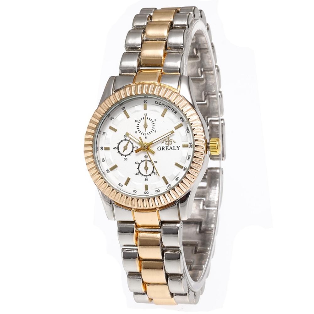 Women Watches Fashion Casual Gold Women Quartz Watch Ladies Dress Wristwatch Relogio Feminino Three Eyes Decorate Men Watch Gift