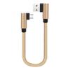 25Cm Short Fast Charging Cable Double Elbow 90 Degree Usb C Micro Usb Type C For Smart Phones Lightning Cable For Iphone Cable