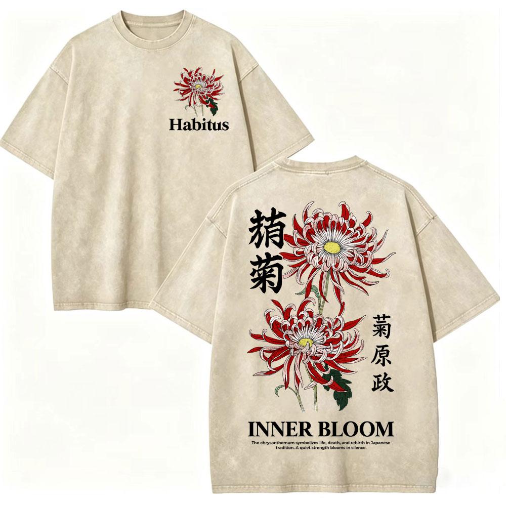 Vintage Gewaschen Japanischer Stil Harajuku T-Shirt Herren Damen Freizeit Mode Übergroßes T-Shirt Sommer 100% Baumwolle Streetwear T-Shirts