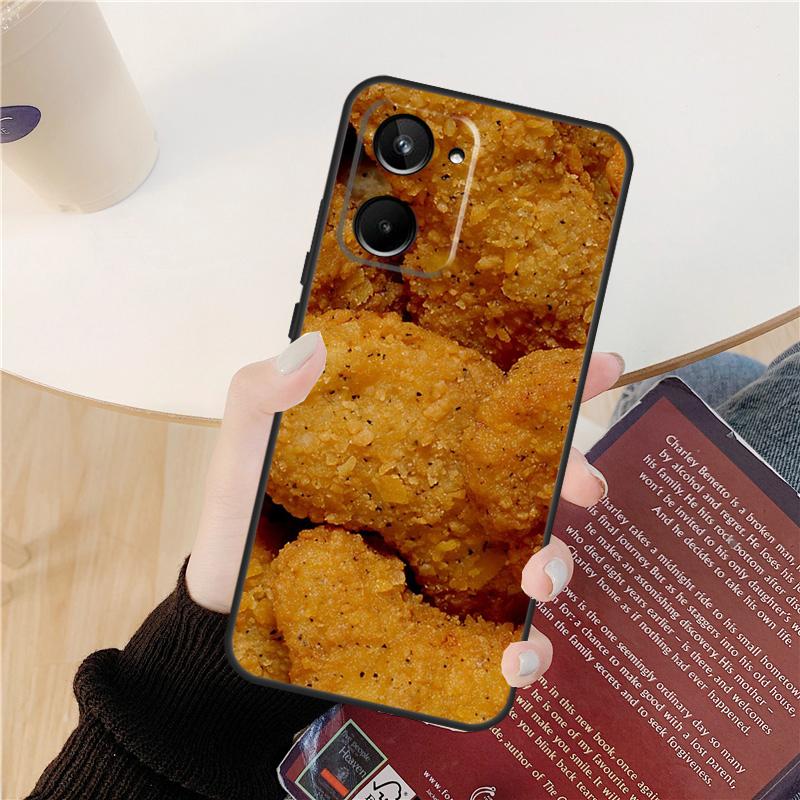 French Fries Burger Pizza Case For Realme GT 7 Pro GT 6T 6 5 C55 C53 C51 C21Y C25S C61 C67 C75 10 11 12 13 14 Pro Plus
