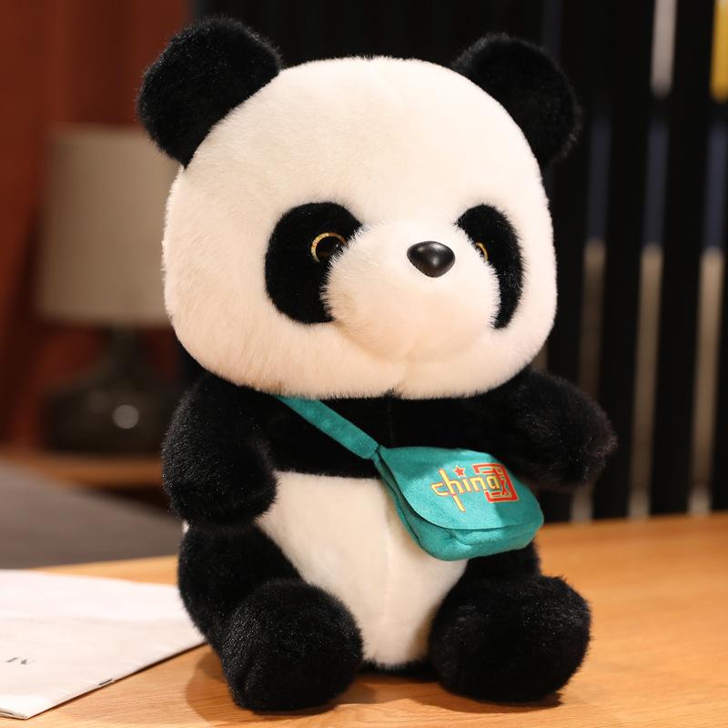 Plüschtiere Chengdu Riesenpanda Puppe Nationales Schatz Panda Puppe Kinder Geburtstagsgeschenk Kissenpuppe Stofftiere