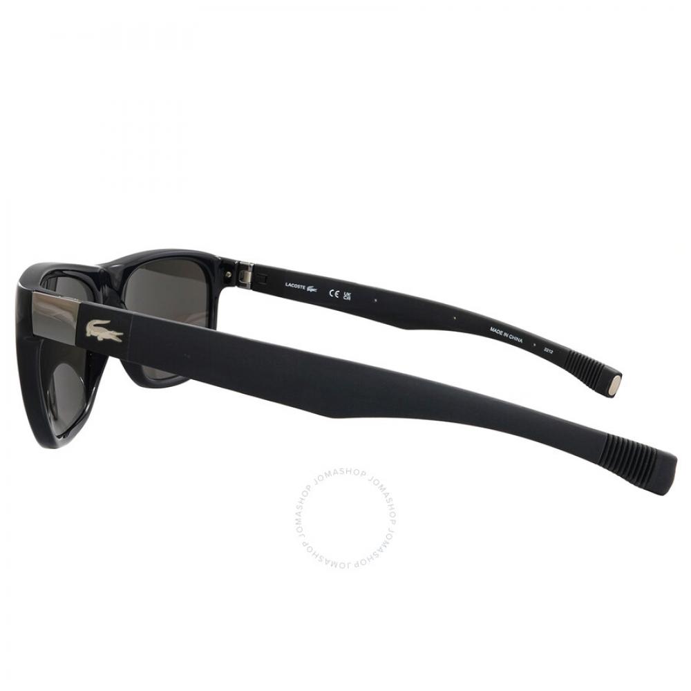 Lacoste Black Square Unisex Sunglasses L664s 001 55