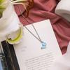 Fairy Simulation Butterfly Necklace Metal Insect Blue Butterflies Pendant Choker Necklaces for Women Statement Partty Jewelry