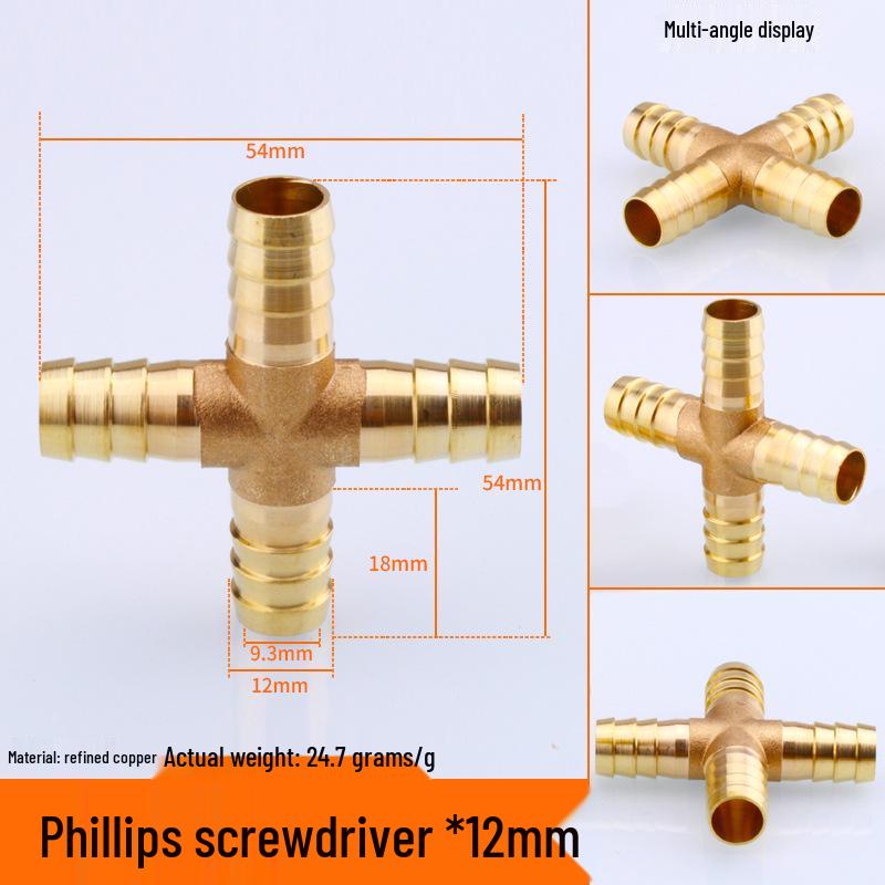 Miedziana Pagoda Trójnik Typu Y Dysza do Rury Gazu Ziemnego, Zielona Głowica, Dostępna w Rozmiarach 6/8/10/12.