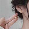 925 Silver Opal Stud Earrings 2025 Popular Niche Design Earrings Light Luxury Simple Earrings