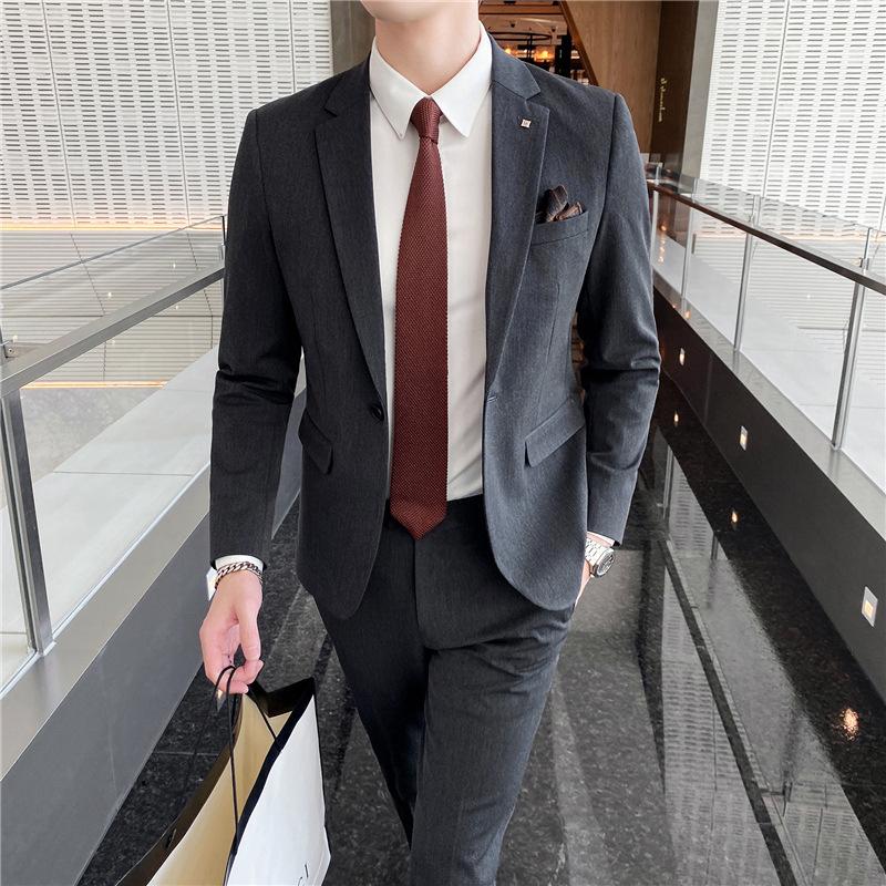 Anzug Herren Zweiteiliger Anzug Slim Fit Business Herren Professionelle formelle Kleidung