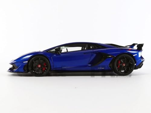 AUTOart 1/18 Scale Lamborghini Aventador SVJ Metallic Blue Finished Product 79174