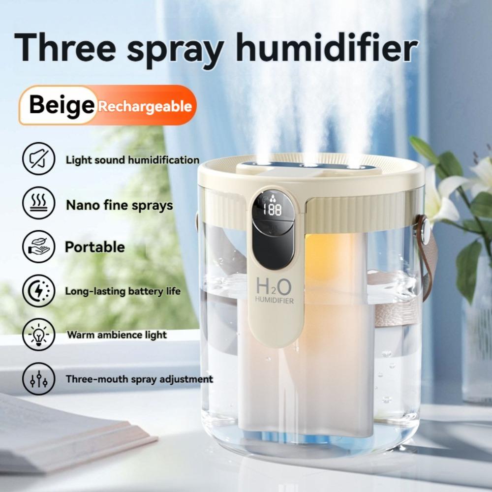 Rechargeable Top Fill Humidifier Portable Smart Humidifiers for Bedroom Air Humidifier  Office Home