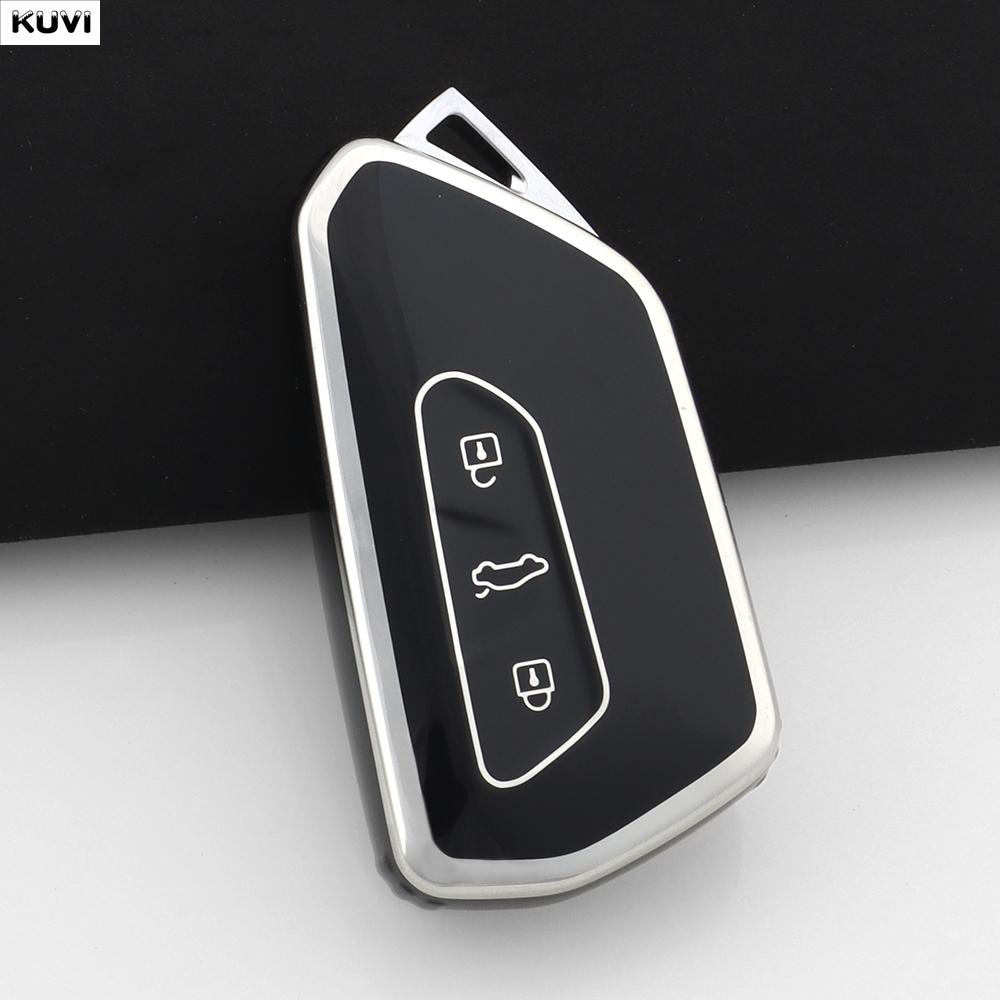 

Fashion Tpu Car Remote Key Case Cover For Vw Volkswagen Golf 8 Mk8 Cupra Skoda Octavia A8 Seat Leon Mk4 Accessories