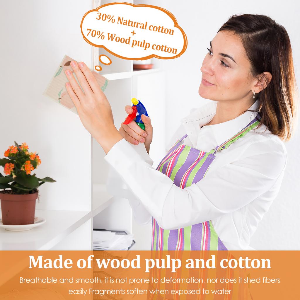 10Pcs Swedish Dishcloths Highly Absorbent Kitchen Dish Towel Lazy Dishwashing Sponge Cloth No Odor Kitchen Cleaning Supply Wipes