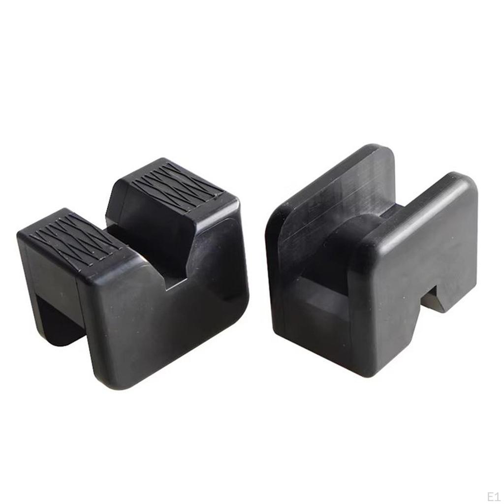 4 Pieces Jack Stand Pads Adapter Slotted Anti Slip Lift Rubber Frame Pinch Weld