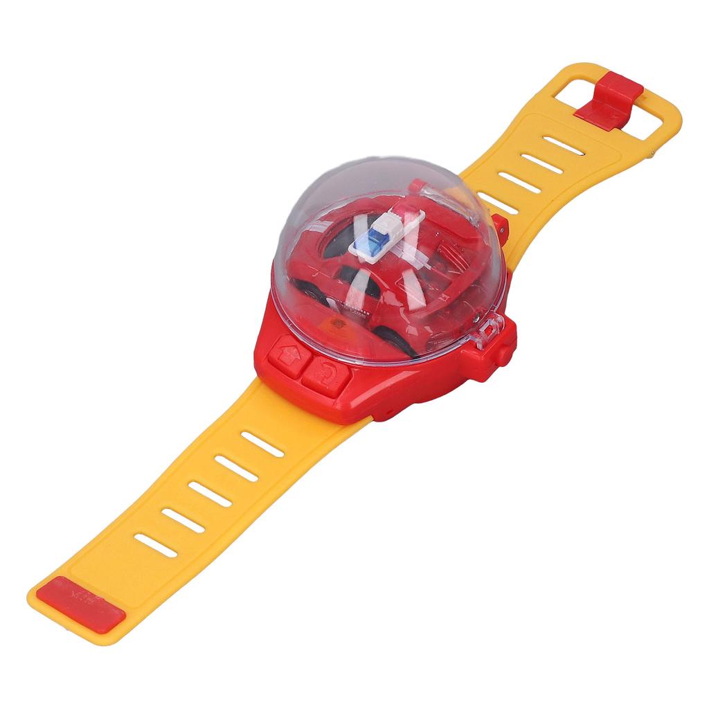 Mini RC Car Watch Toys 2.4GHz Cartoon Cute USB Charging Watch Remote Control Car Toy for Boys Girls Gifts Red