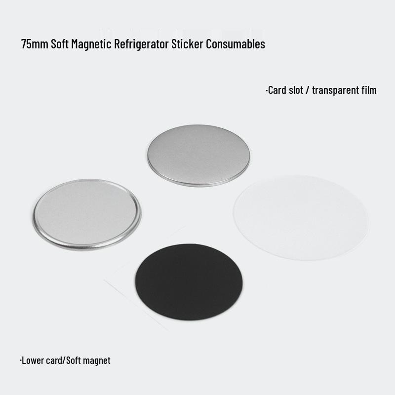 American 75mm Badge Maker for DIY Round Tinplate Fridge Magnets & Pins - Double Flash