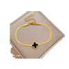 Dongmen Personalized Lucky Grass Snake Chain Round Bead Furnace Gold Bracelet Female Retro Girlfriend
