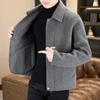 Hengyuanxiang Men's Wool-Blend Business Casual Lapel Jacket