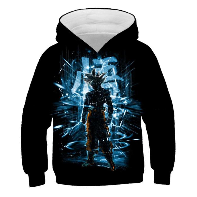 2025 Barn Japansk Anime Super Dragon Ball Pullover Super Goku 3D-trykk Gutt Streetwear Mote Genser Casual Dragon Ball Kul Hettegenser