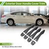 Außentürgriffabdeckung Zierleiste Türgriffabdeckung für Nissan Altima 2013-2018 Kohlefaser Schwarz ABS 1 Set
