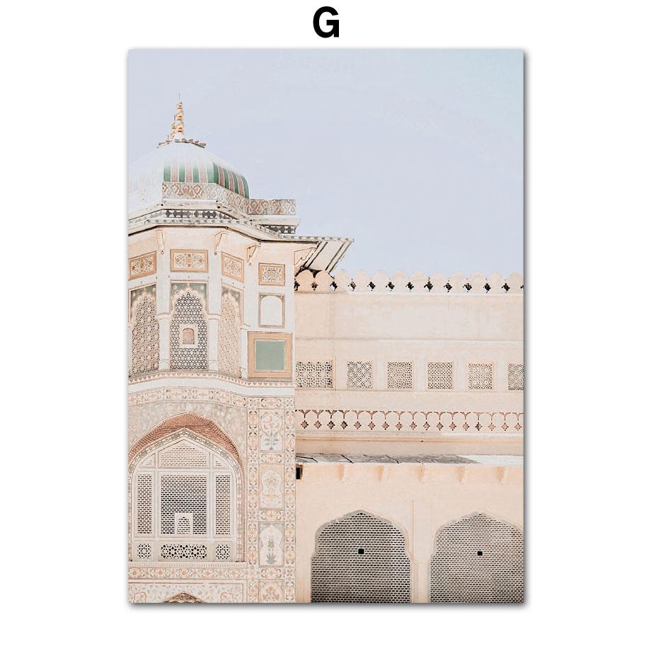 Islamic Church Koran Palm Plants Reed Posters And Prints Canvas Painting Modern Wall Art Pictures For Living Room Home Decor