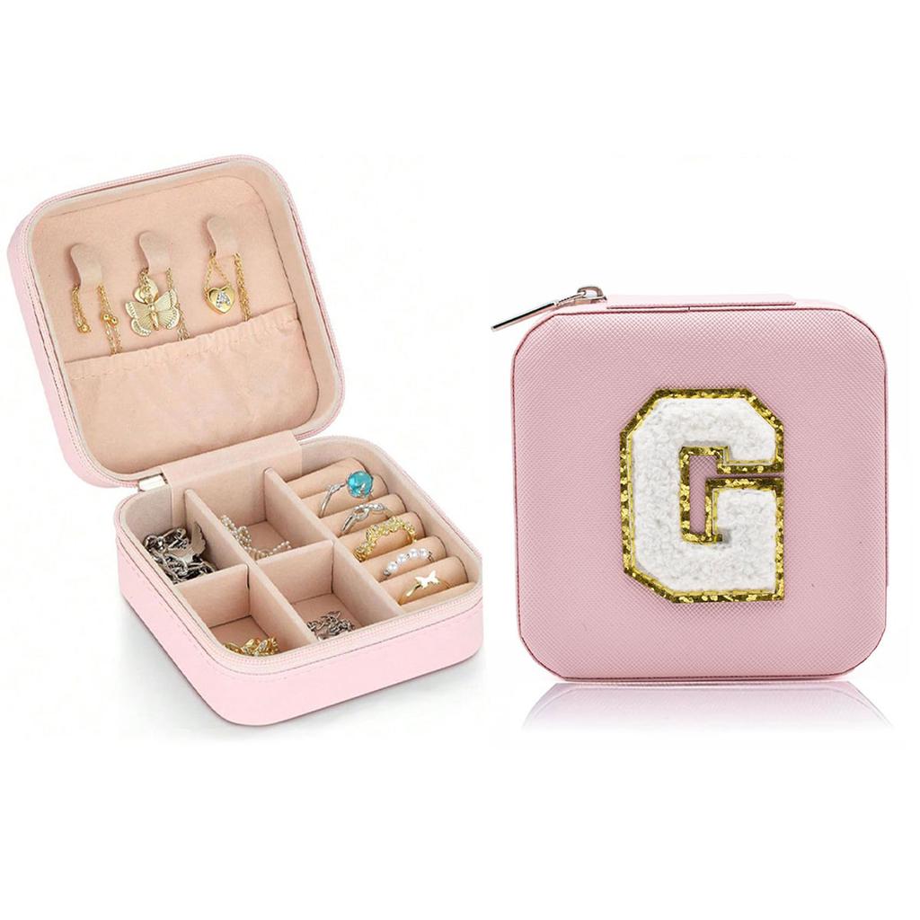 New creative letter jewelry box portable travel ring necklace earrings stud earrings earrings earrings earrings storage box-liu