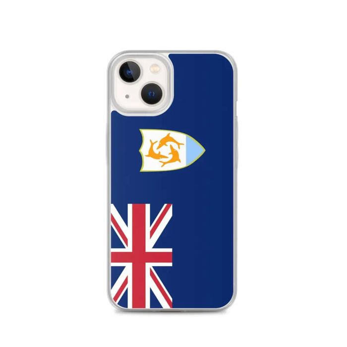 Coque pour iPhone - PIXELFORMA - iPhone 13 - Drapeau d'anguilla - Silicone souple - Design léger