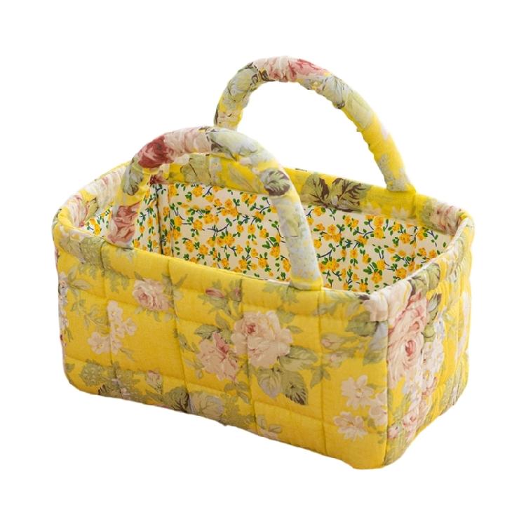 

Elegant Cotton Fabric Storage Basket for Delicate Undergarments Or Baby Clothes Home Decoration Supplies