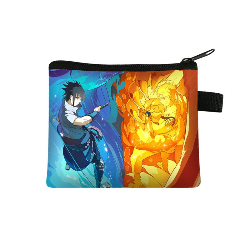 Cute Bag Naruto Children'S Change Bag, Male And Female Students' Simple Card Bag, Middle School Student Zipper Storage Bag Batch