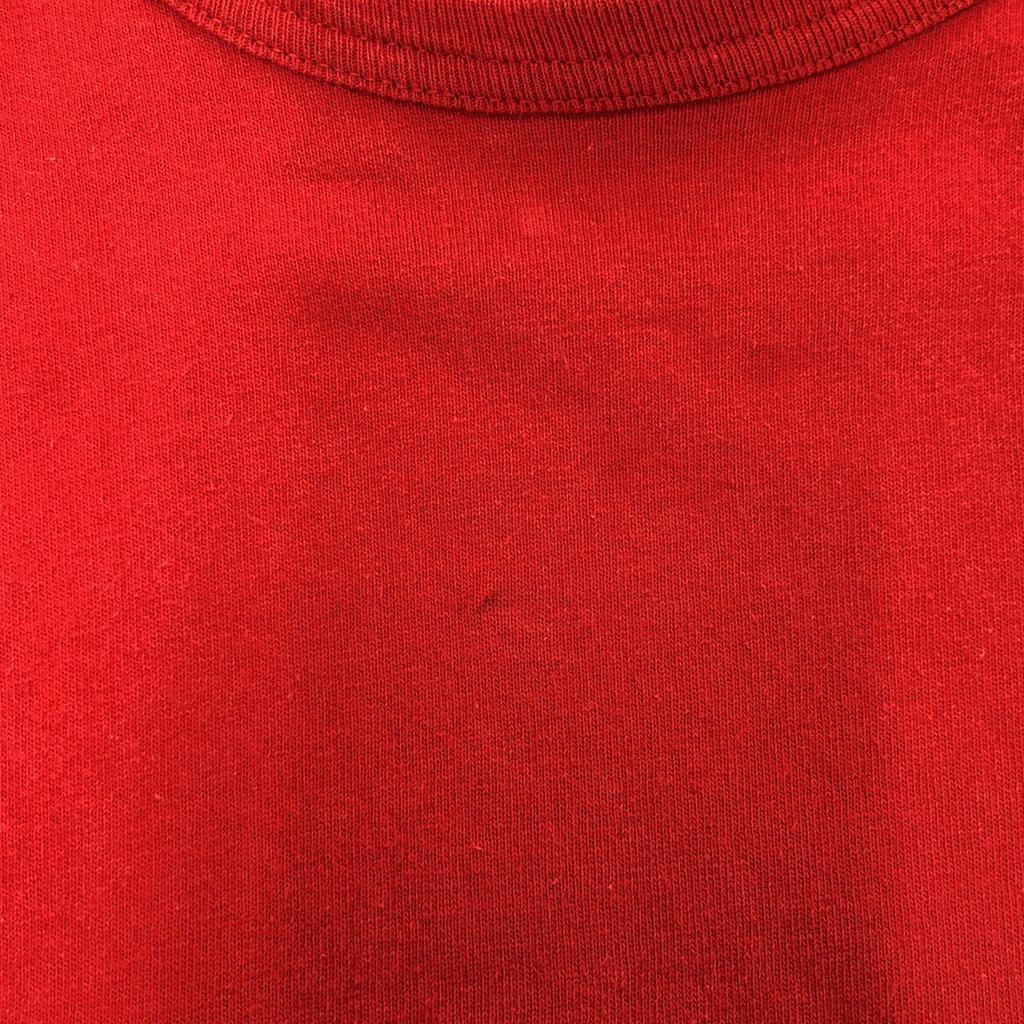 Champion Logo print Short sleeve T-shirt 2XL Red Biggs Men's Used