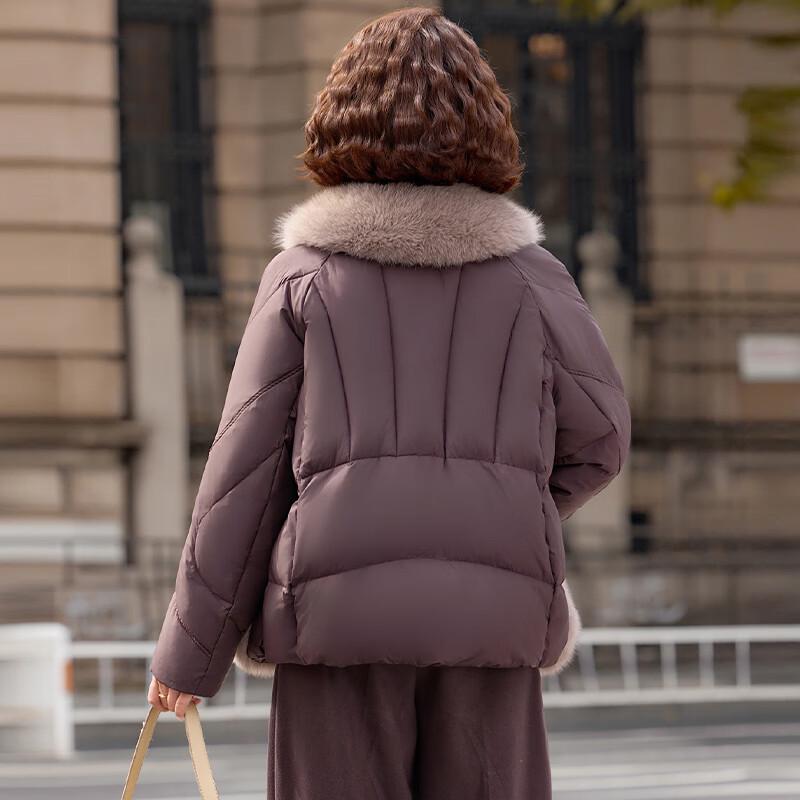 AIXUANMI Women's Elegant Winter Duck Down Jacket