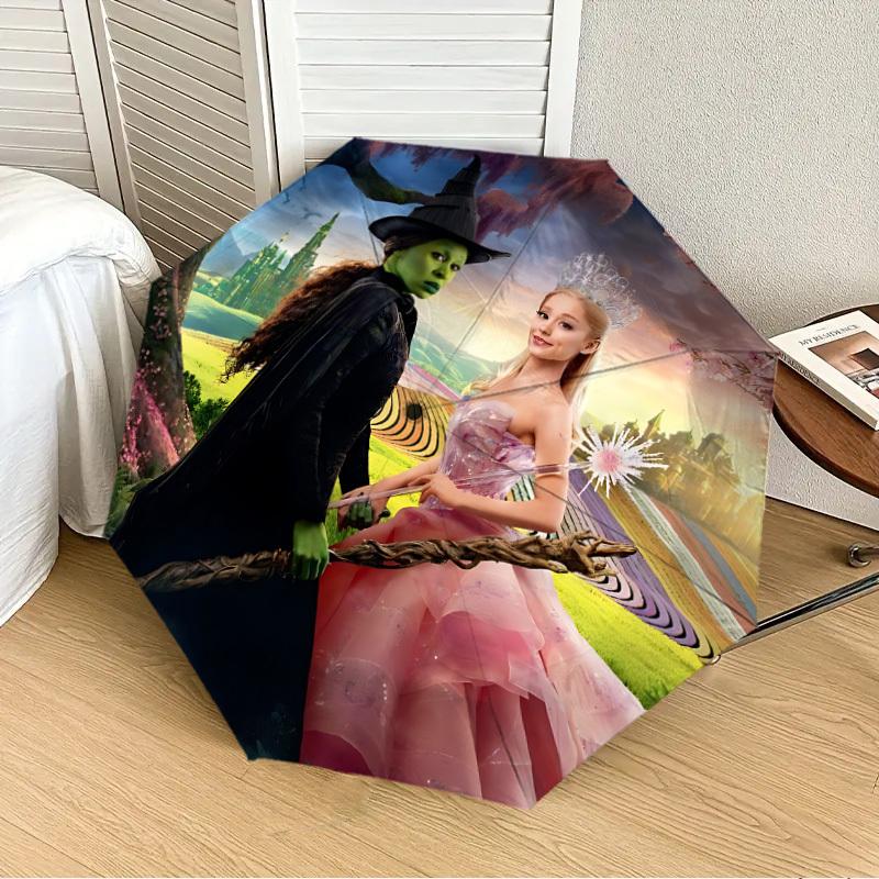 1pc Wicked Automatic Folding Umbrella, Portable Collapsible Design, Casual Outdoor Accessory L1127035