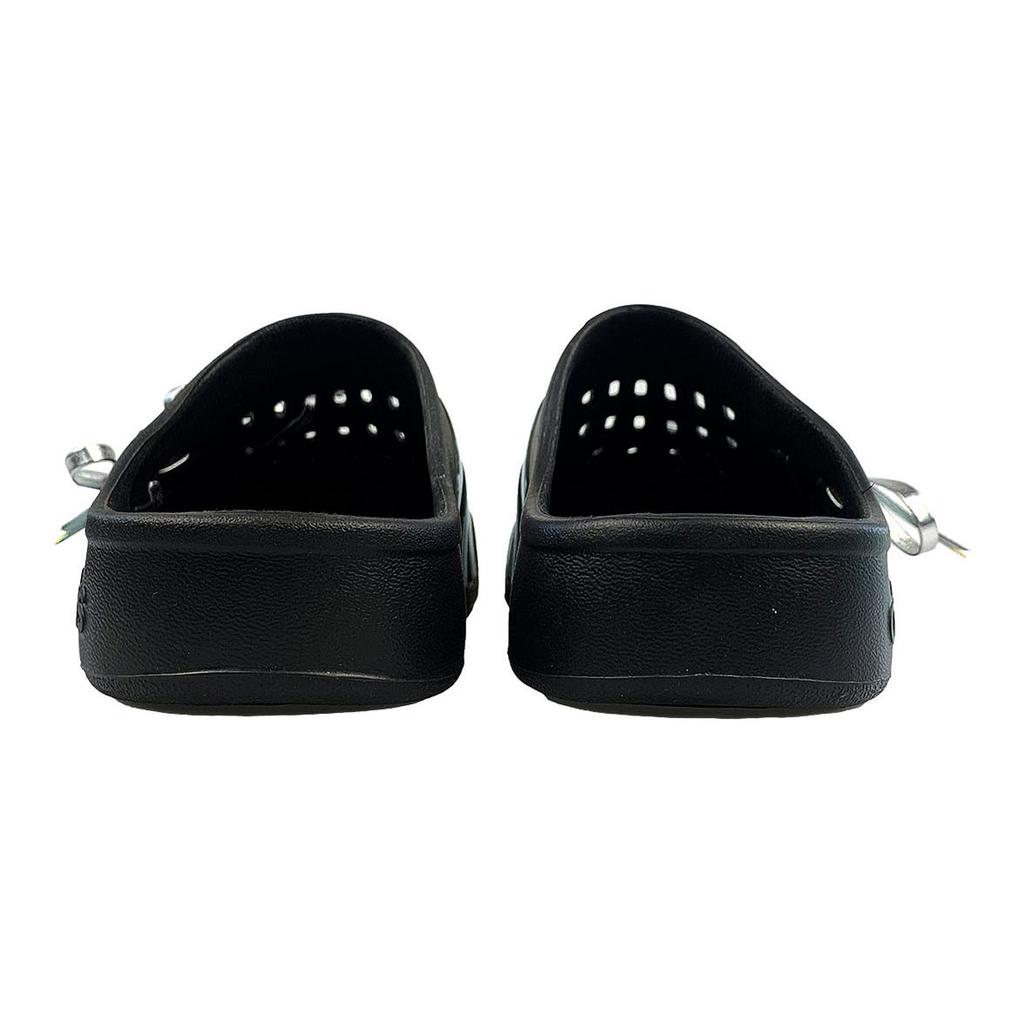 Adidas ADILETTE CLOGS Abrasion Resistant Closed Toe Slippers Unisex Black Green GZ5886(Team1311-)