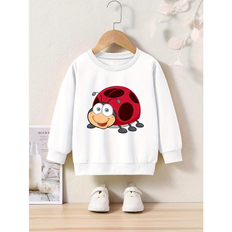 Spring/Autumn Cartoon Print Round Neck Sweatshirt Sportswear