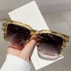 Simple Square Sunglasses  New Stylish Vintage Oversized Women Eyewear Trendy Brand Designer Gradient UV400 Shades