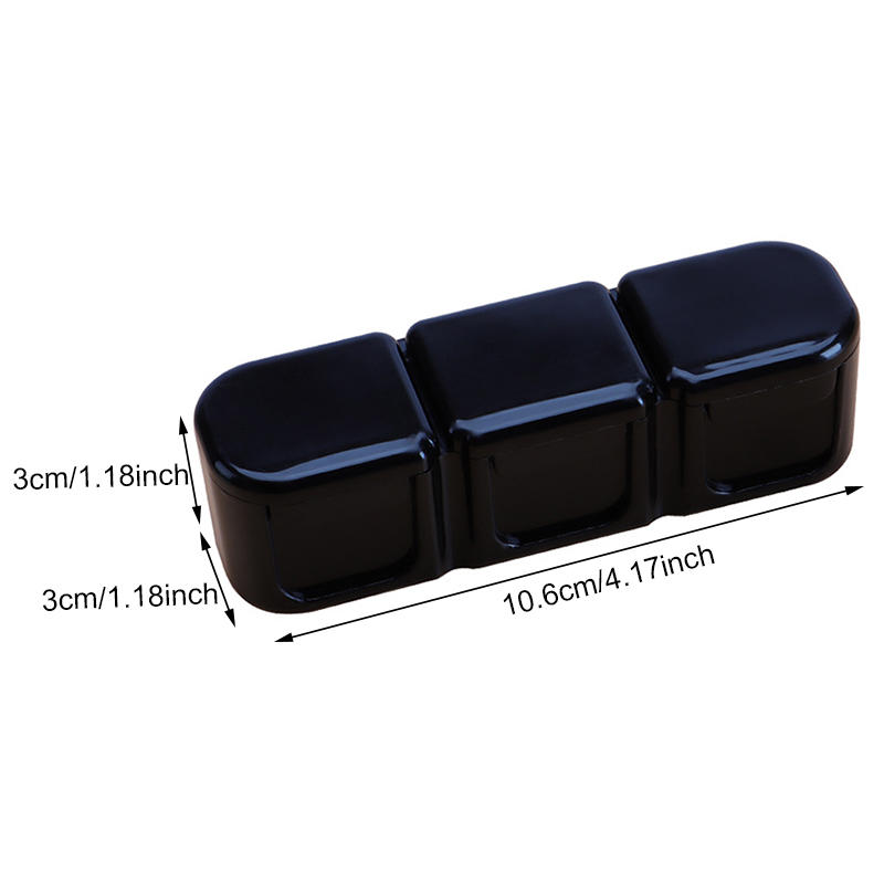 Mini Pill Case 3 Grids Tablet Pill Organizer Case Medicine Drug Storage Box Pill Box Dispenser Travel Tablet Holder Container