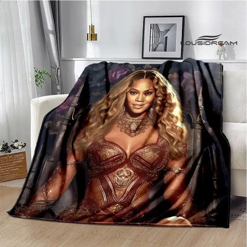 Beyonce Giselle Knowles Bedruckte Decken Flanell Warme Decke Weiche Gemütliche Decke Sofa Bettdecke Reisedecken Geburtstagsgeschenk