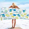 1pc Dinosaur Print Towel Sports Quick-Drying Super Absorbent Camping Towel Super Soft Lightweight Gym Swimming Yoga Beach Towel