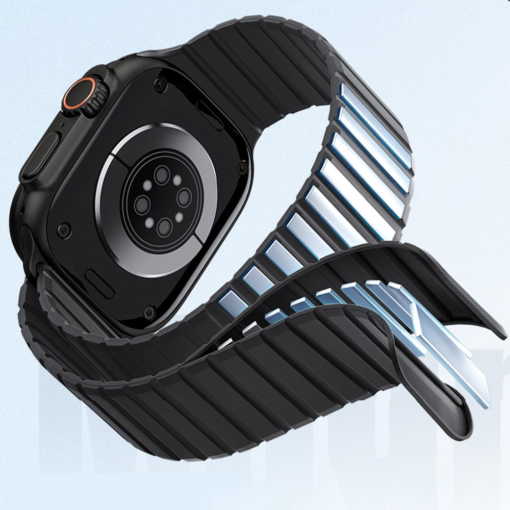 Strap for Apple Watch Ultra 3 Band 49mm 46mm 45mm 44mm 42mm Magnetic Silicone Bracelet Correa iWatch Series 11 10 9 8 7 6 5 Se 3