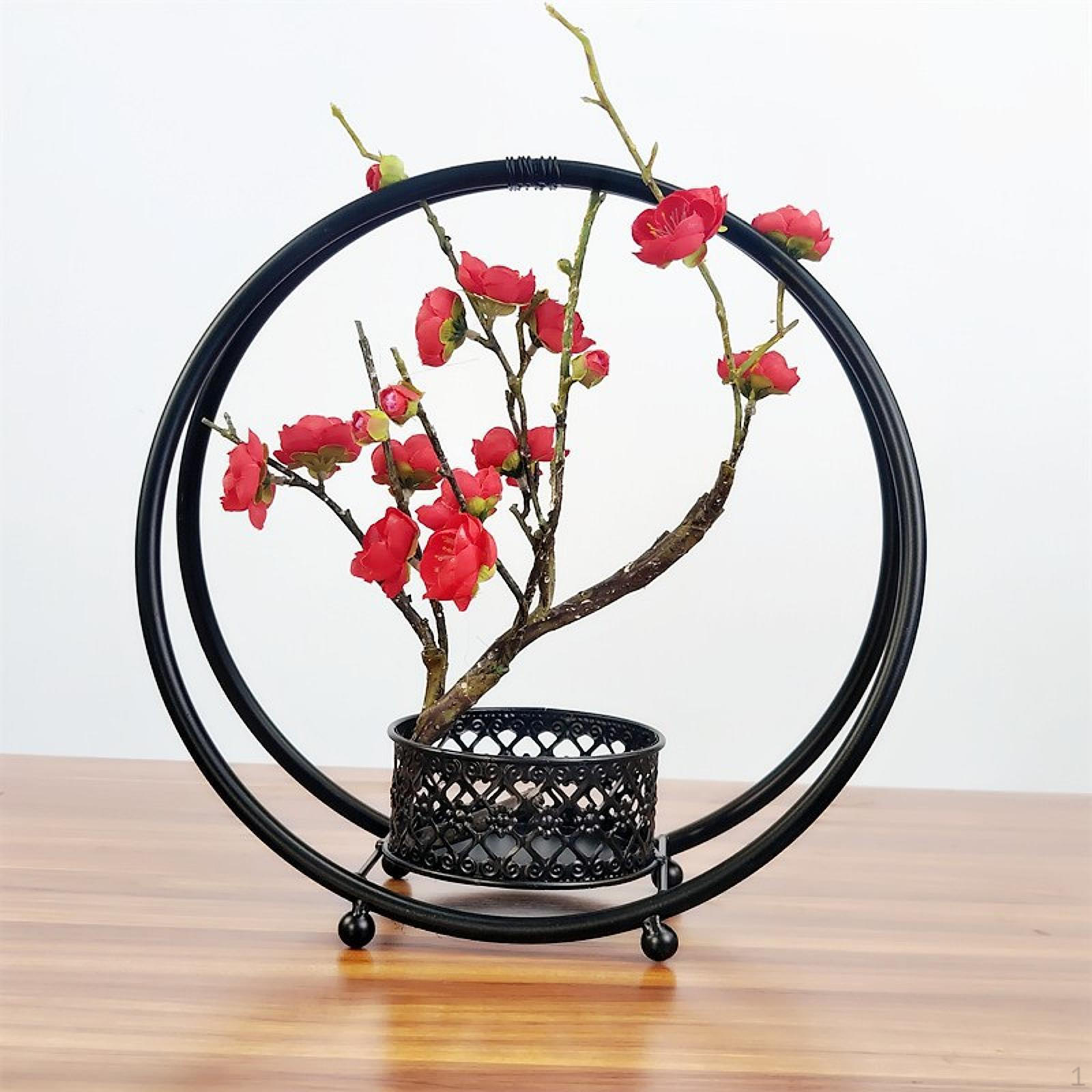 

Подставка для украшений, держатель для цветов, универсальная стойка для домашнего использования в гостиной чёрный