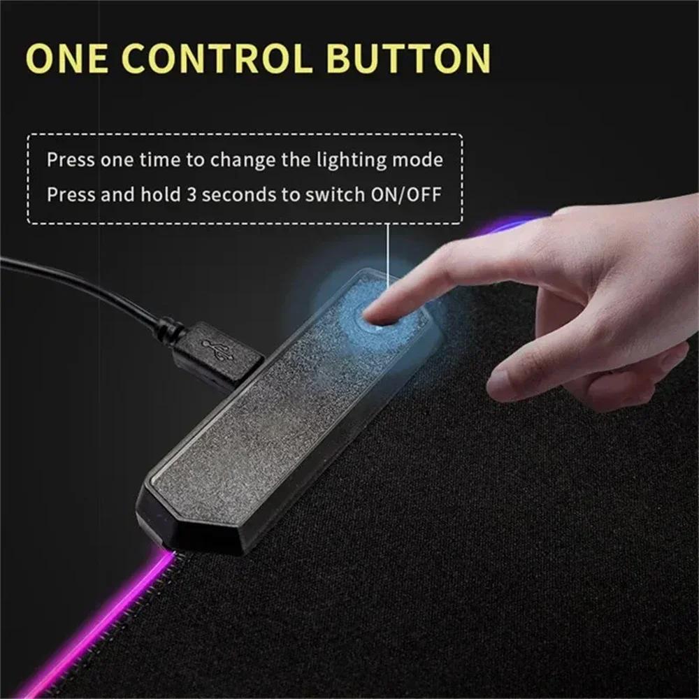 RGB Desk Mat Aviation Theme Mouse Pad Large Rubber Anti-slip Aircraft Dashboard Mousepad Office and Gamr Keyboard Mats Decor Mat