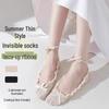 New Arrival: Summer Lace Bow Boat Socks - Japanese Style, Frilly Edge, Ballet Invisible Design