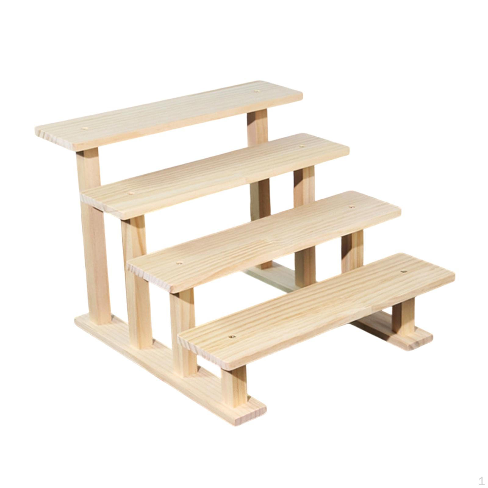 Деревянная подставка-подставка для дисплея, подставка для кексов, декоративная фигурка, органайзер для парфюмерии для фигурок