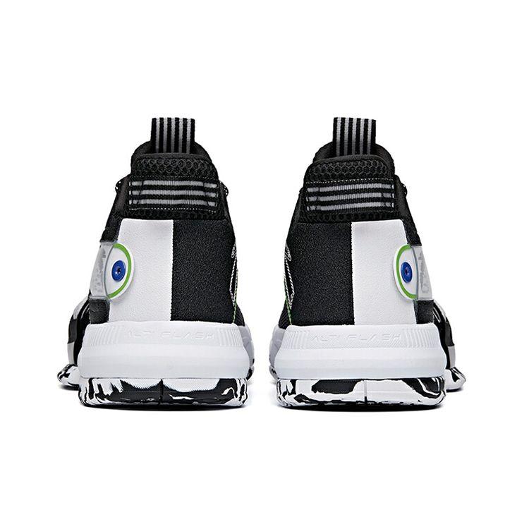 Anta Light Crazy 2 Performance Shock Absorption Wear Resistant Low Top Basketball Shoes Men Sneaker Black White 112121610-2