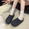Autumn Winter Women's Sheepskin Mules Slippers Thick Bottom Hair Wrapped Head Lazy Shoes Fashionable Slip-On Boots