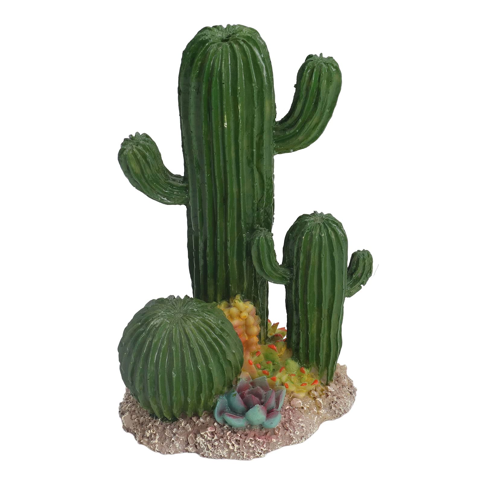 

Resin Cactus Ornament, Decorative Plant Ornament for Aquariums, 11 x 13 x 17.5cm