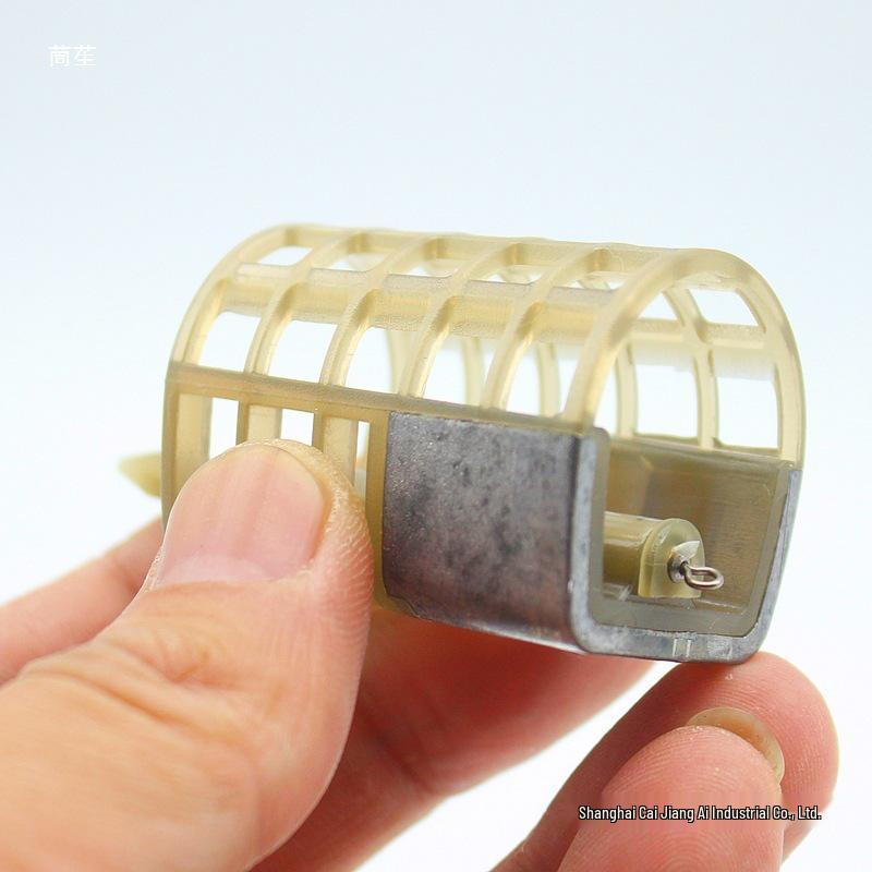 Feide European Style Carp Fishing Bait Cage with Lead Weight Bait Holder Groundbait Feeder.