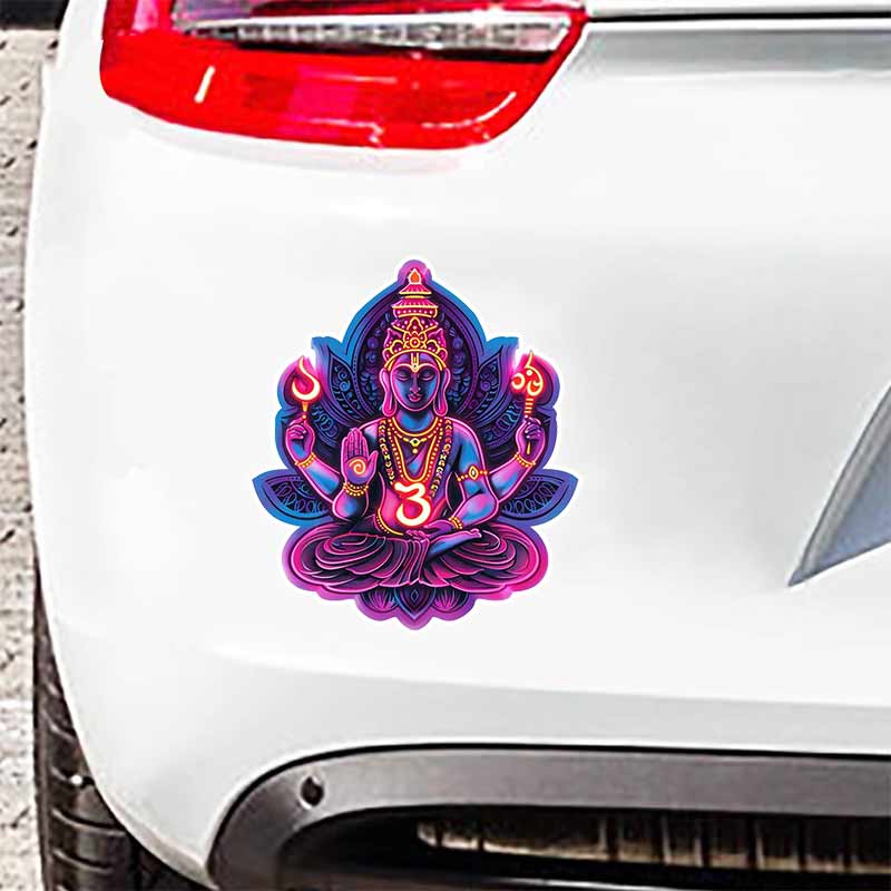Autoaufkleber Om Hindu Symbol Aufkleber Wasserdicht Vinyl-Aufkleber auf Stoßstange Heckscheibe Laptop Selbstklebender Aufkleber Für Autozubehör TM262