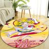 1pc Sailor Moon  Print Round Carpet Chair Round Carpet Suitable for Bedroom Living Room Home Decorative Carpet