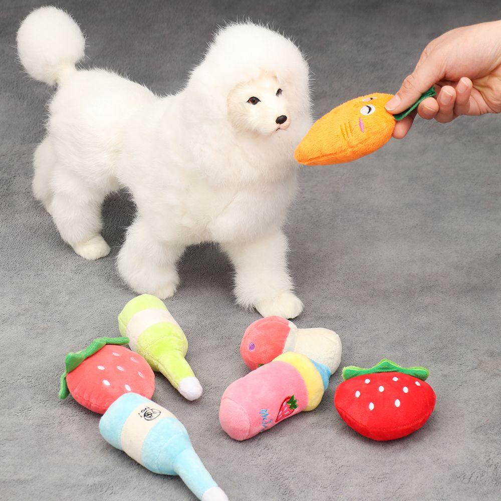 Sound Squeaker White Cloud Cat & Dog Molar Dog Chew Toys Sounding Plush Toy Bite Resistant