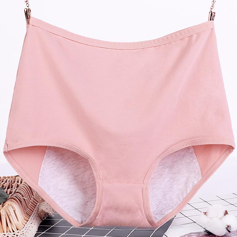 High Waist Menstrual Leak-Proof Cotton Underwear for Plus Size