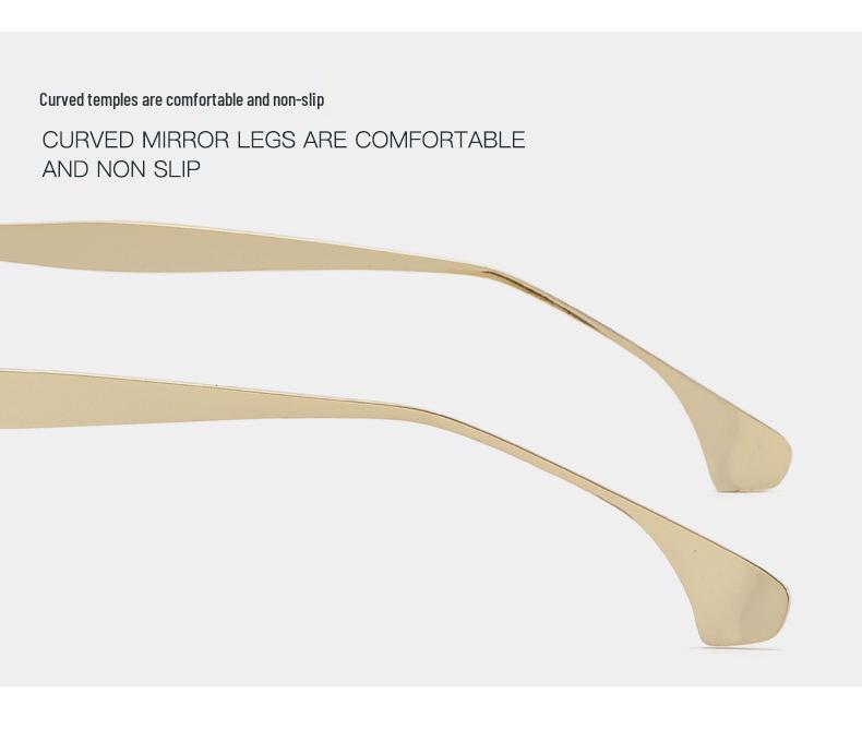 Retro European & American Oval Metal Sunglasses - Unisex, Fashion Street Style, UV Protection for Driving.