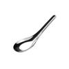 ZISIZ 304 Stainless Steel Flat Bottom Long Handle Soup Spoon